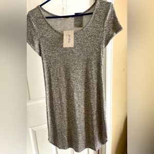 Mini t shirt dress black and gray